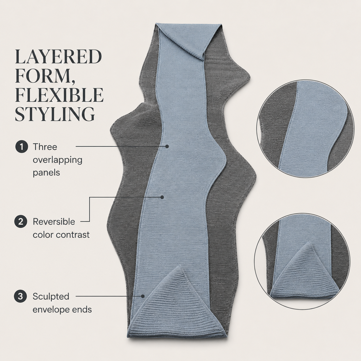 LinenTone Textured Table Runner