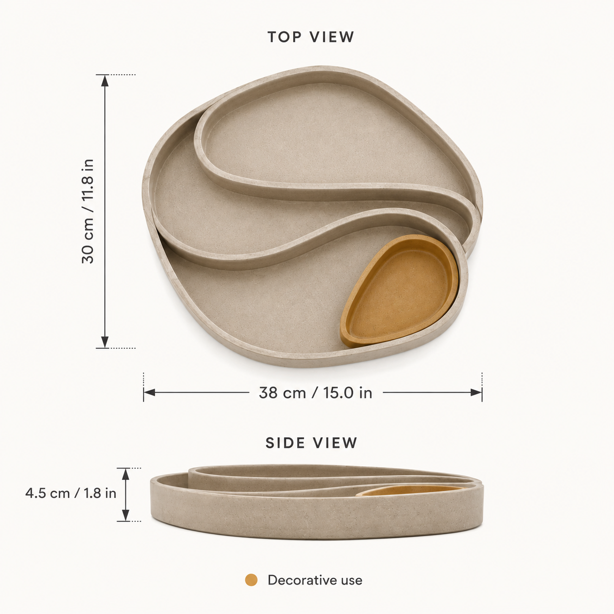 HaloForm Decorative Tray
