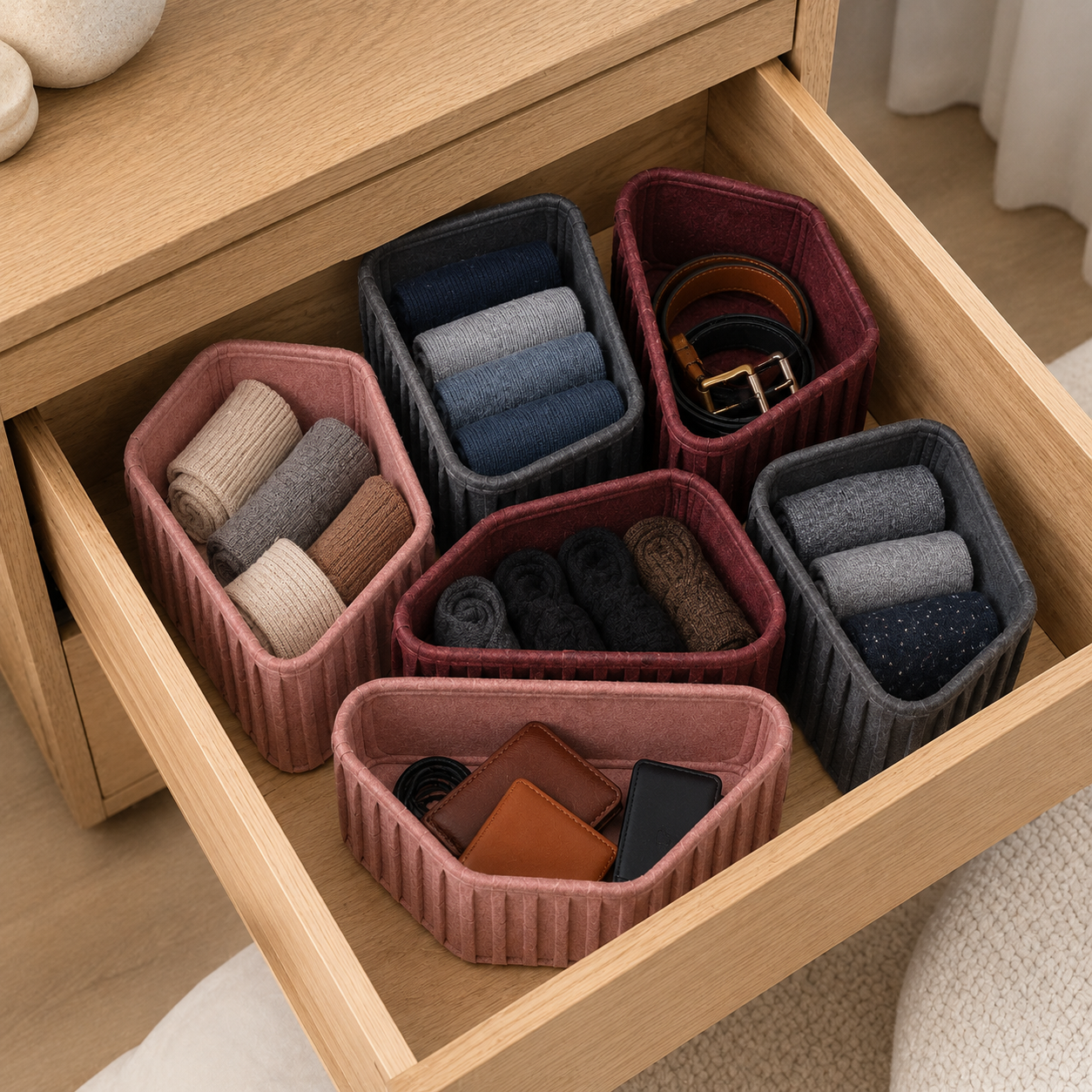 SoftGrid Drawer Organizer Set